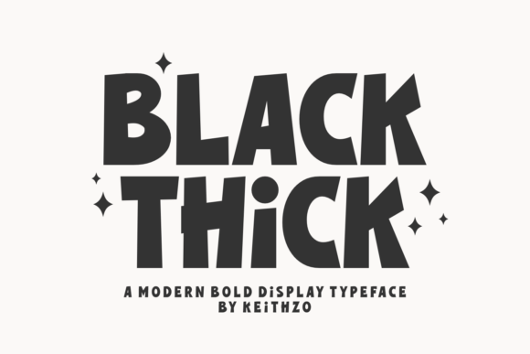 Black Thick Font for Bold Business Branding