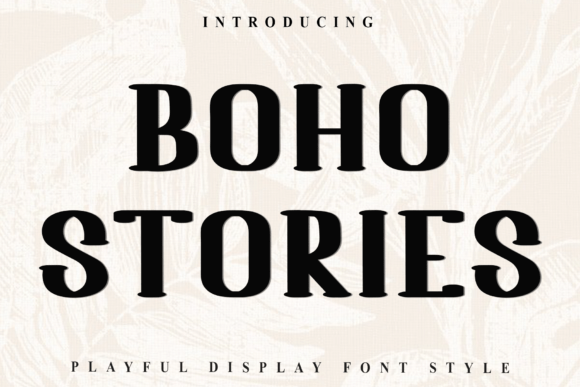 Boho Stories Typeface for Festive Branding