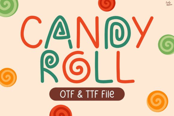 Candy Roll Font for Crafters and Sellers