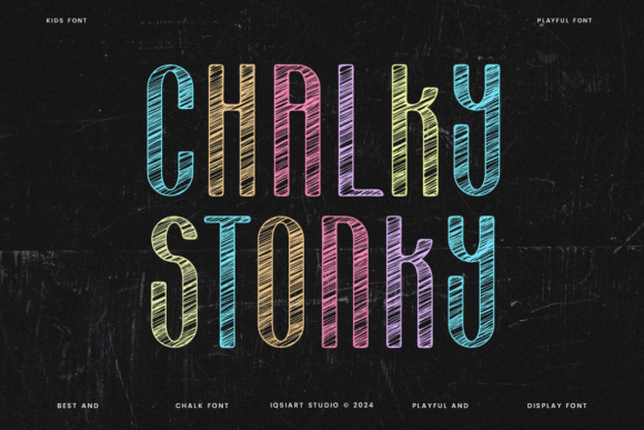 Chalky Stonky: A Playful Display Font for Small Business Branding