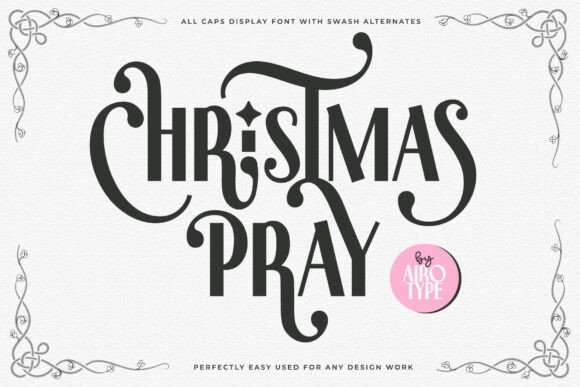 Christmas Pray Font for Modern Web Design