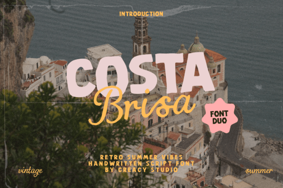 Costa Brisa Duo: A Vintage Typeface for Branding
