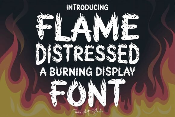 Flame Distressed Typeface for Bold Branding