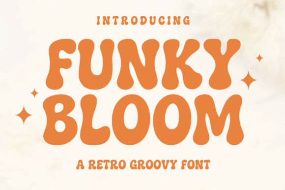 Funky Bloom: A Retro Display Font for Modern Web Design