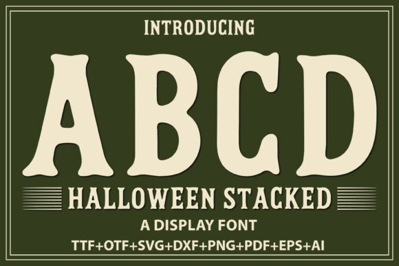 Halloween Stacked Typeface for Bold Branding