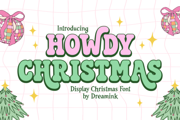Howdy Christmas: A Vintage Display Font for Holiday Branding
