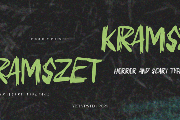 Kramszet Horror Display Font for Bold Branding
