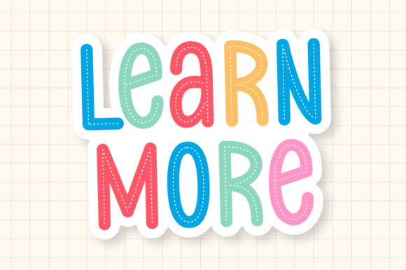 Learn More Typeface for Playful Web Design