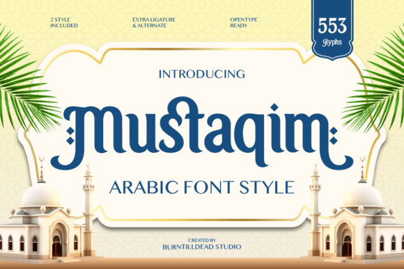Mustaqim Typeface for Elegant Business Branding