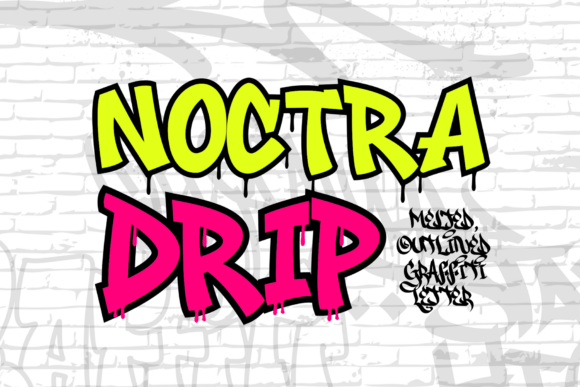 Noctra Drip: The Ultimate Graffiti Display Font for Makers