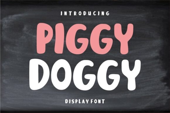 Piggy Doggy Font for Friendly Branding