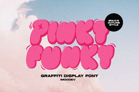 Pinky Funky: A Playful Display Font for Makers