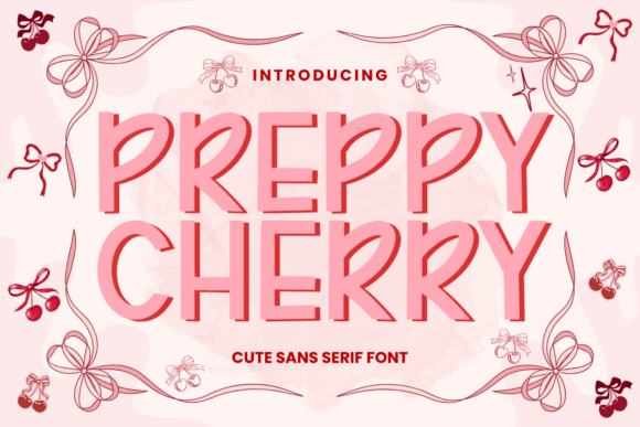 Preppy Cherry Font: A Playful Display Choice