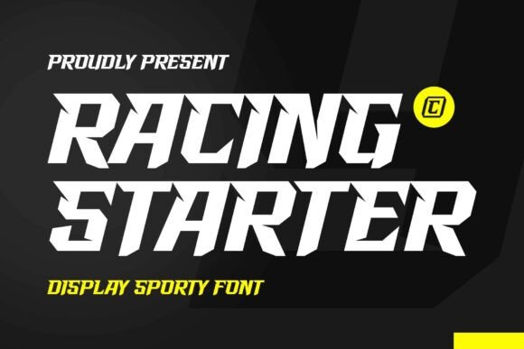 Racing Starter Font for Bold Editorial Design