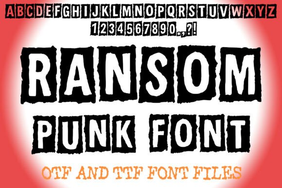 Ransom Punk Font for Bold DIY Crafts