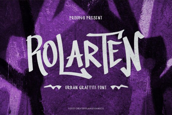 Rolarten: A Bold Display Font for Urban Editorial Design