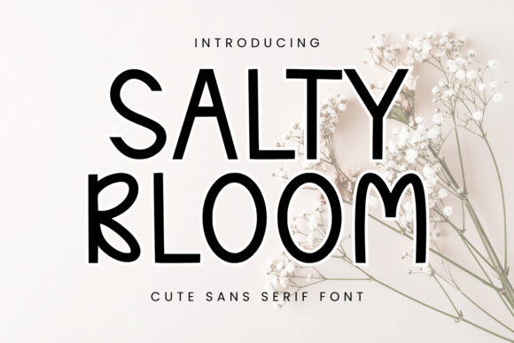 Salty Bloom: A Playful Display Font for Editorial Design
