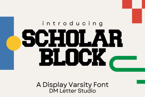 Scholar Block Font for Bold Web Typography