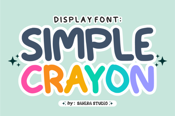 Simple Crayon Typeface for Editorial Design