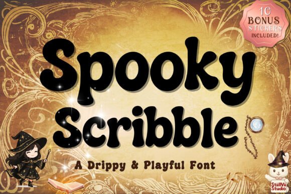 Spooky Scribble Typeface Review for Brand Design