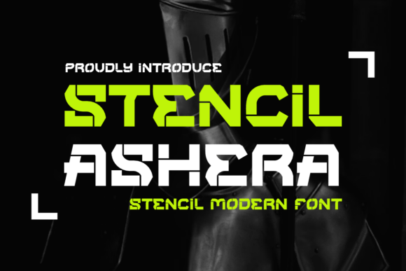 Stencil Ashera Font: Bold Branding for Small Business