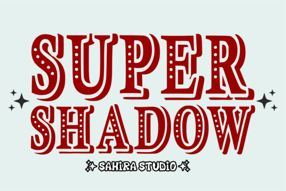 Super Shadow: A Retro Display Font for Branding