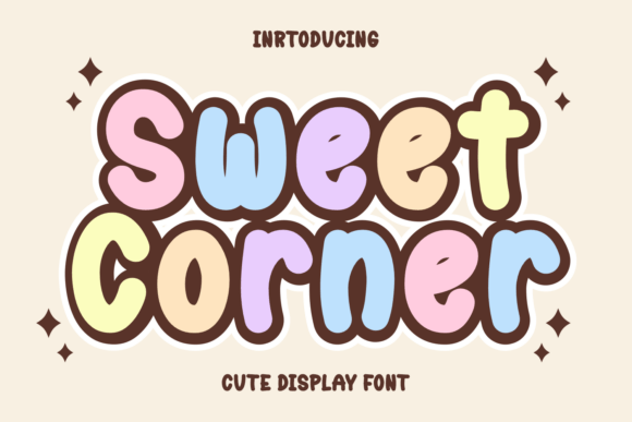 Sweet Corner: A Playful Display Font for Web Design