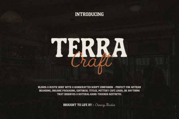 Terra Craft Duo: The Ultimate Handmade Font Pair