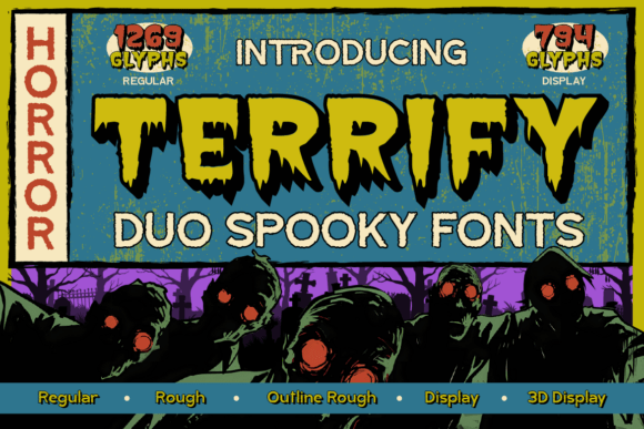 Terrify Regular Typeface for Editorial Design