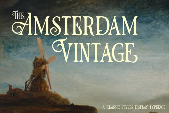 The Amsterdam Vintage Font for Small Business Branding