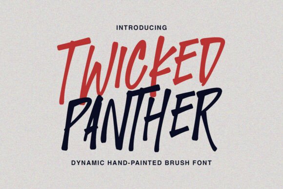 Twicked Panther Typeface for Bold Editorial Design
