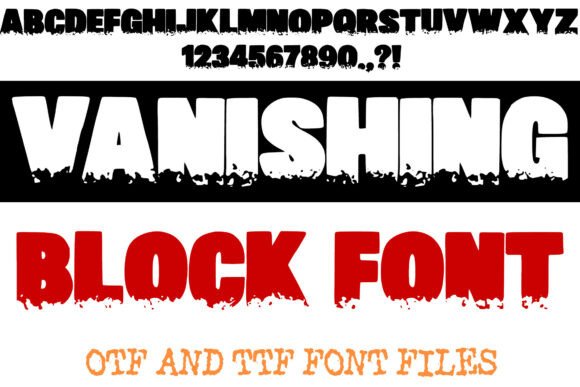 Vanishing Block Typeface for Bold Web Design