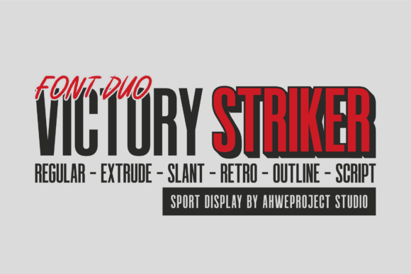 Victory Striker: A Bold Display Font for Web Design