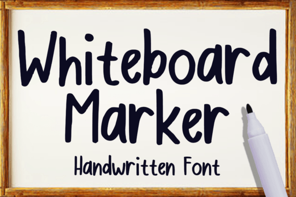 Whiteboard Marker Font for Web Design